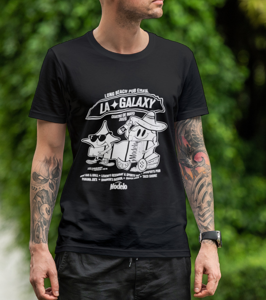 LA Galaxy Long Beach Pub Crawl Summer Vibe Festivities T-Shirt