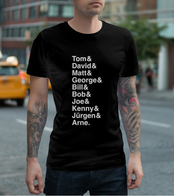Liverpool FC 10 Coach Names Tom David Matt George Bill Bob Joe Kenny Jürgen Arne League Winning Managers T-Shirt
