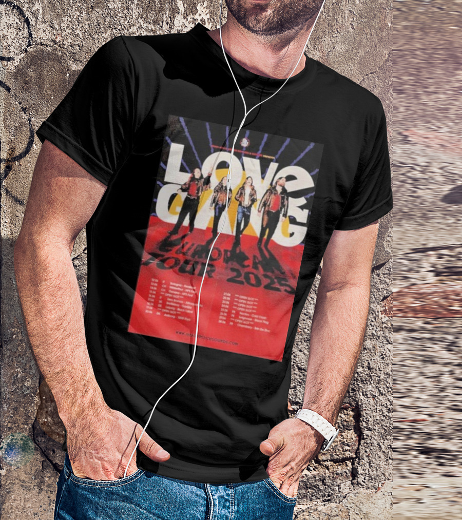 Love Gang European Tour 2025 Dates Heavy Psych Sounds T-Shirt