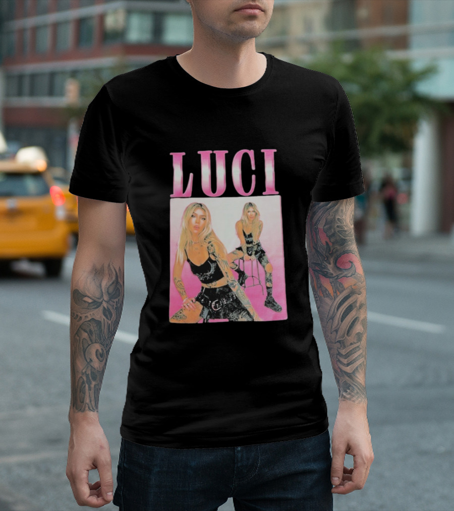 Luci Pink Aesthetic Tattoo Fashion T-Shirt