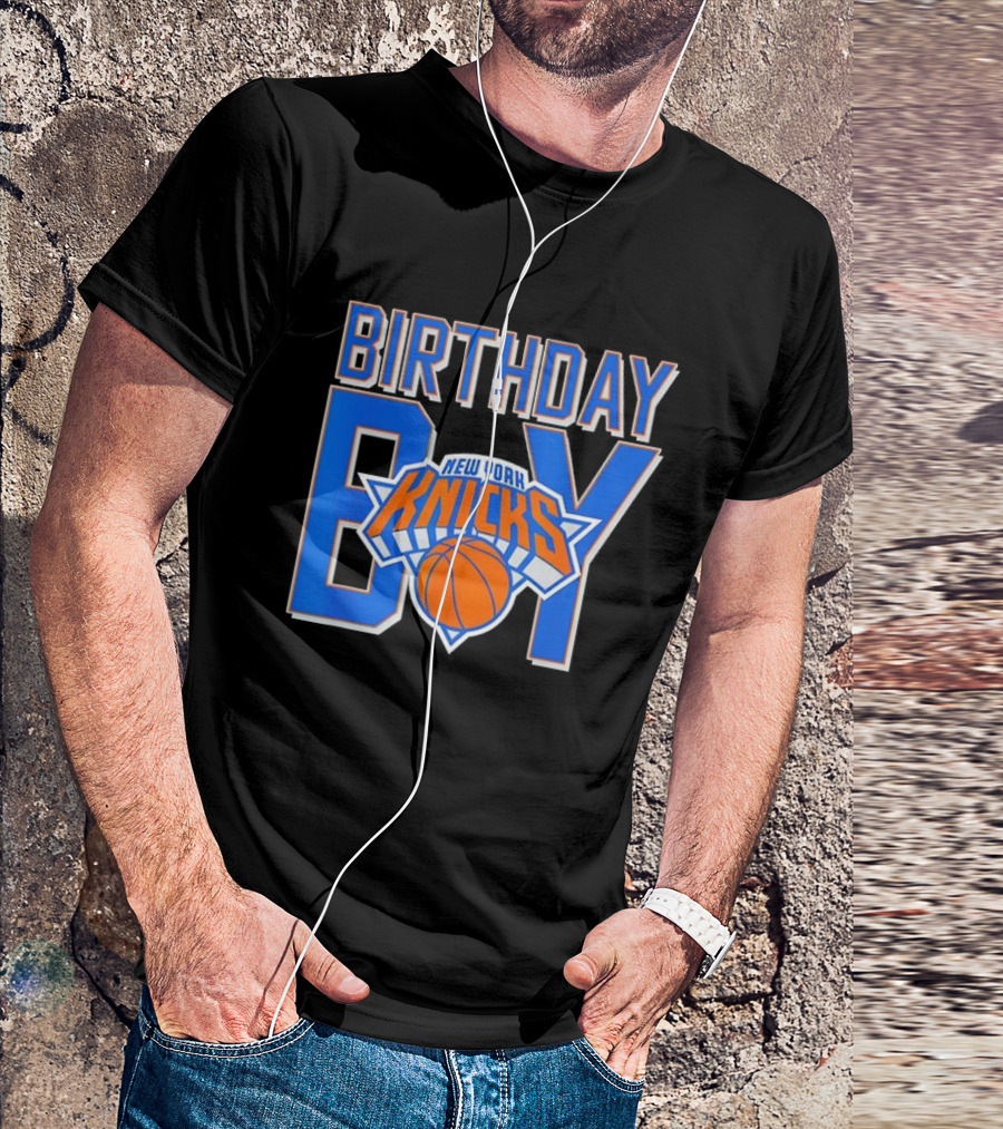 New York Knicks NBA Birthday Boy Basketball Fan Apparel T-Shirt