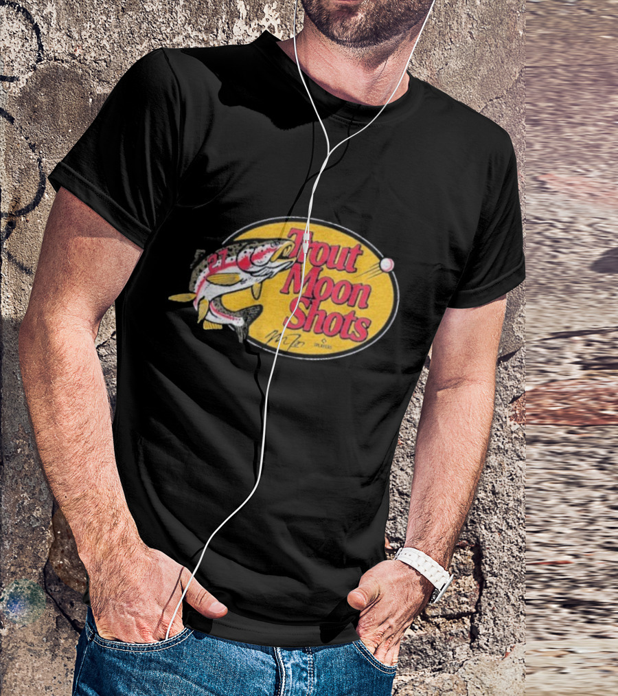 Trout Moon Shots Fish Baseball Los Angeles Angels Mike Trout T-Shirt