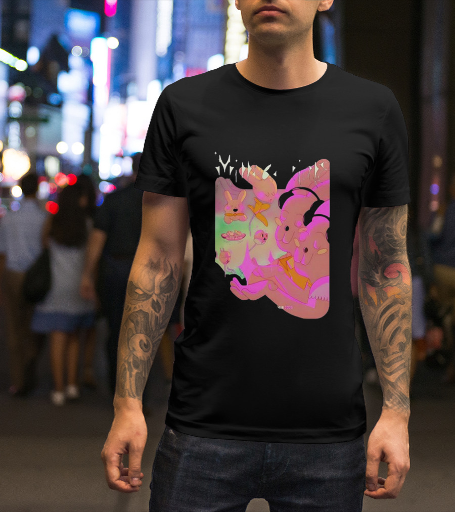Milledenials Europe Tour 2025 Whimsical Cartoon Characters T-Shirt