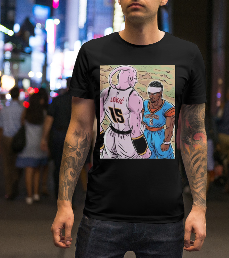 Nikola Jokic 15 Vs Shai Thunder 2 Epic Showdown 2025 T-Shirt