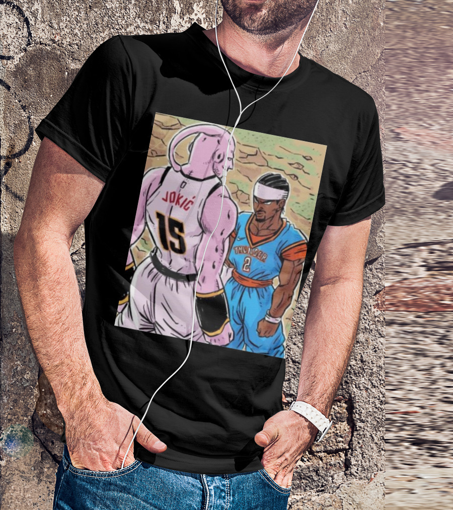Nikola Jokic 15 Vs Shai Thunder 2 Epic Showdown 2025 T-Shirt