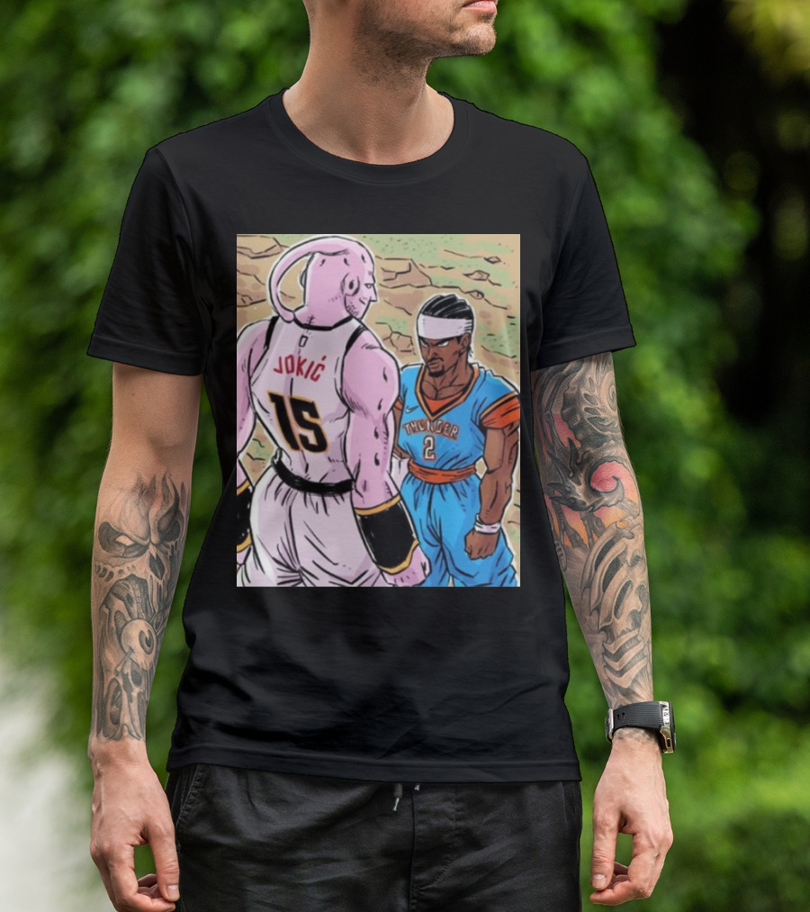 Nikola Jokic 15 Vs Shai Thunder 2 Epic Showdown 2025 T-Shirt