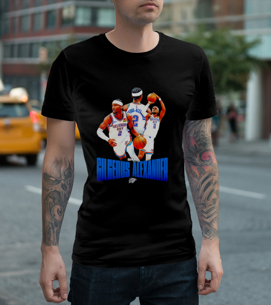 Oklahoma City Thunder Shai Gilgeous-Alexander 2 Basketball Jersey T-Shirt