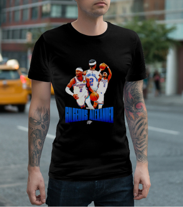 Oklahoma City Thunder Shai Gilgeous-Alexander 2 Basketball Jersey T-Shirt