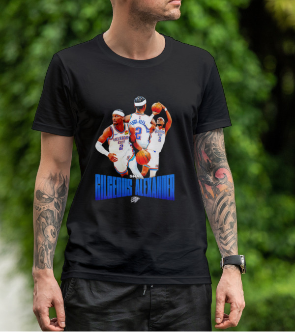 Oklahoma City Thunder Shai Gilgeous-Alexander 2 Basketball Jersey T-Shirt