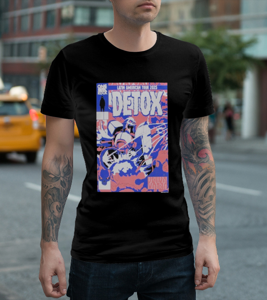 One OK Rock Detox Latin American Tour 2025 Robot T-Shirt