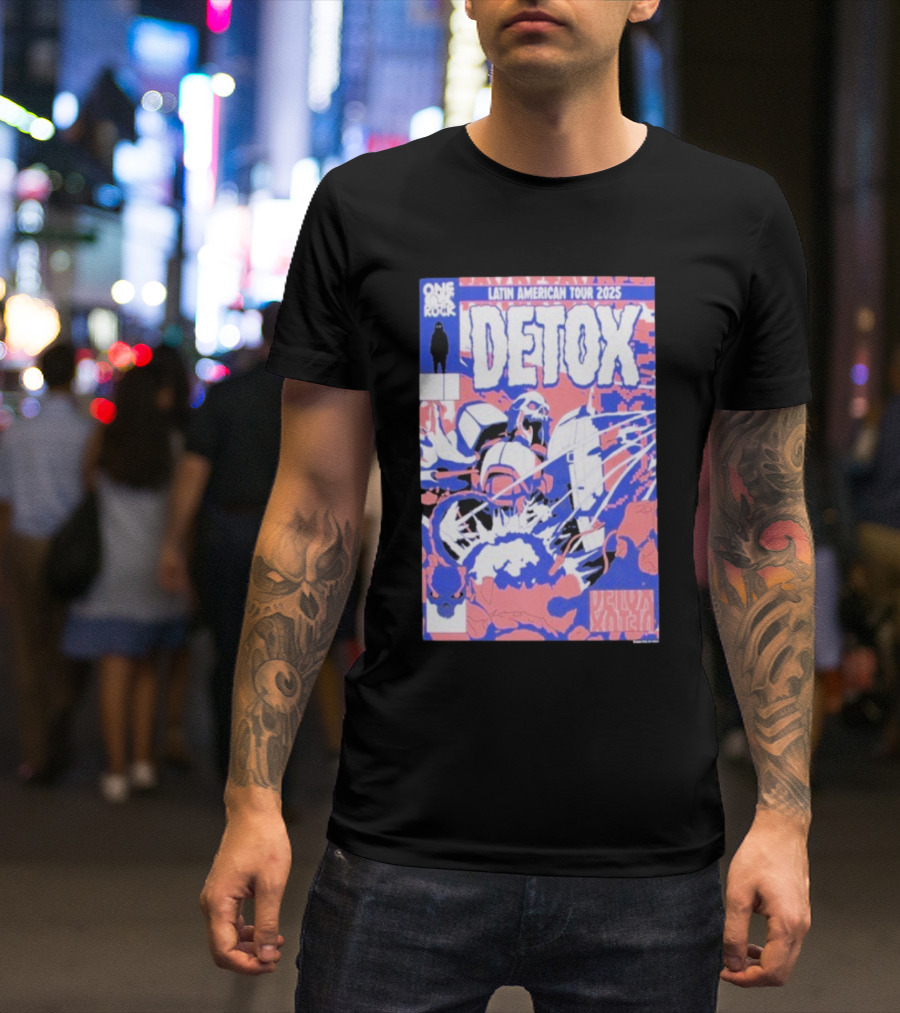 One OK Rock Detox Latin American Tour 2025 Robot T-Shirt