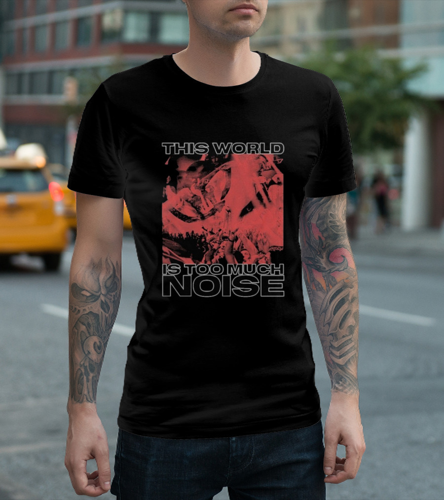 This World Is Too Much Noise Rise Against Concert Imagery T-Shirt