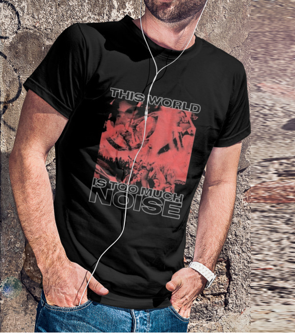 This World Is Too Much Noise Rise Against Concert Imagery T-Shirt