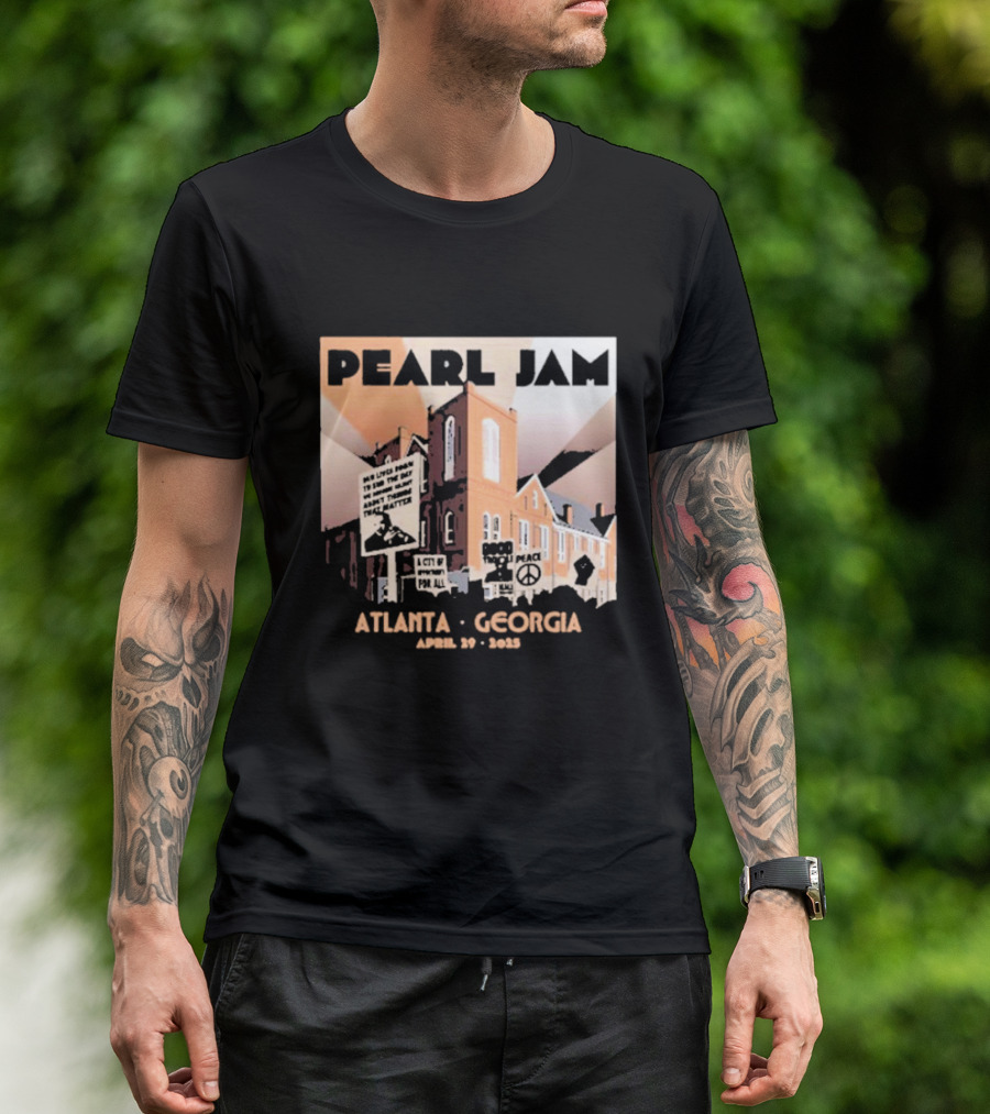 Pearl Jam Atlanta Georgia April 29 2025 Event Dark Matter US Tour T-Shirt