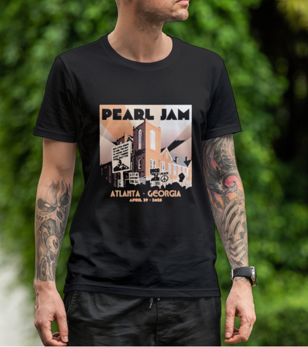 Pearl Jam Atlanta Georgia April 29 2025 Event Dark Matter US Tour T-Shirt