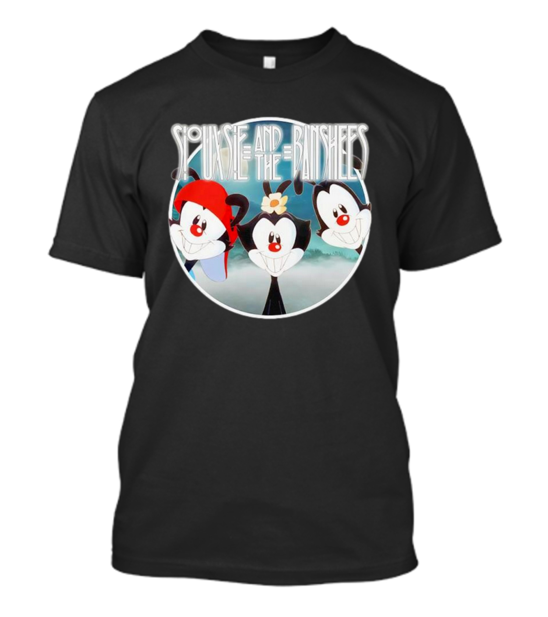 Siouxsie And The Banshees Animaniacs Mashup Design T-Shirt