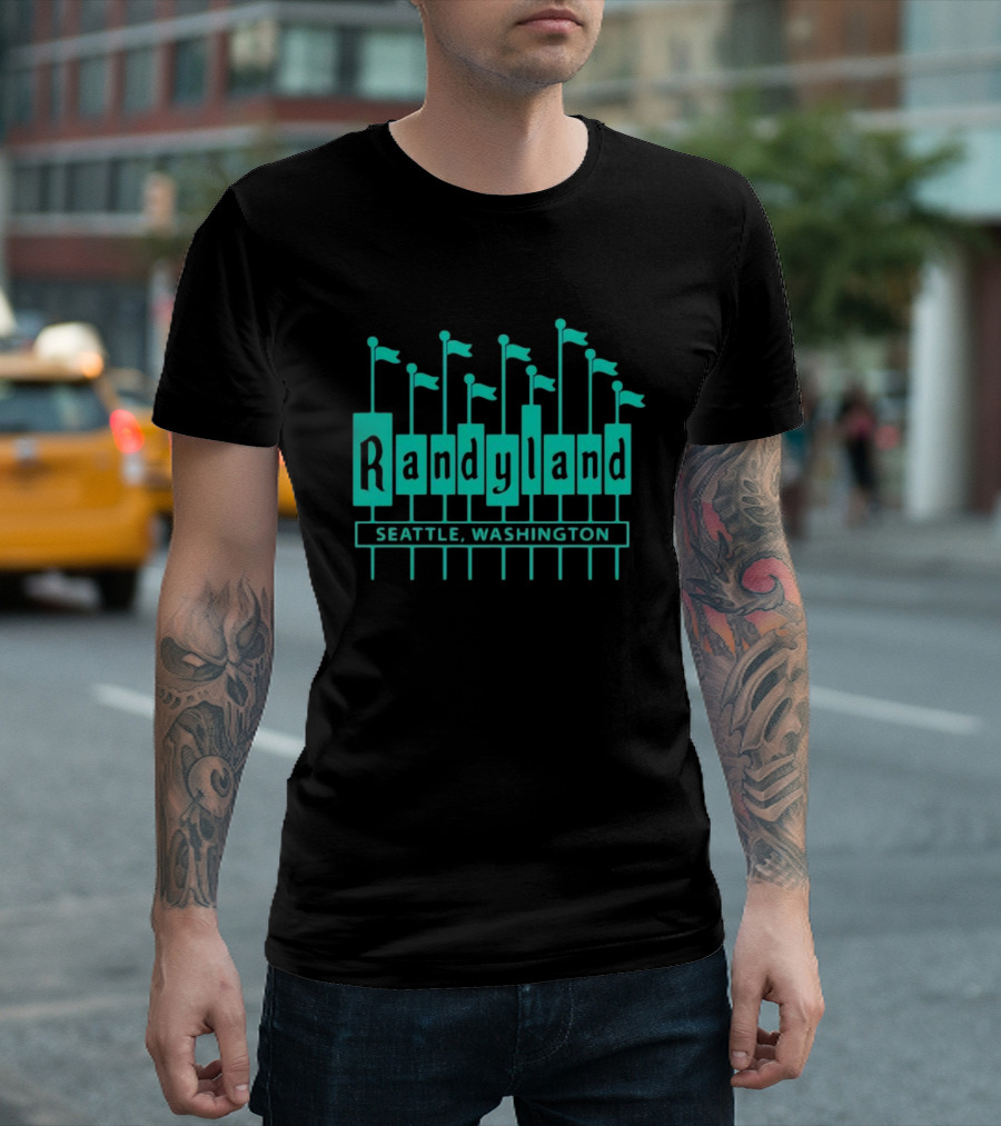 Randyland Seattle Washington Flags T-Shirt