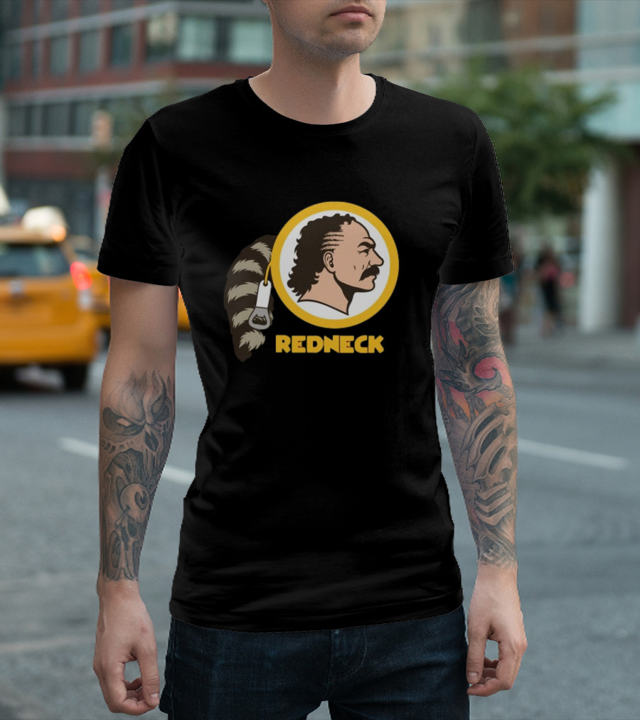 Redneck Team Washington Redskins Raccoon Tail Logo T-Shirt