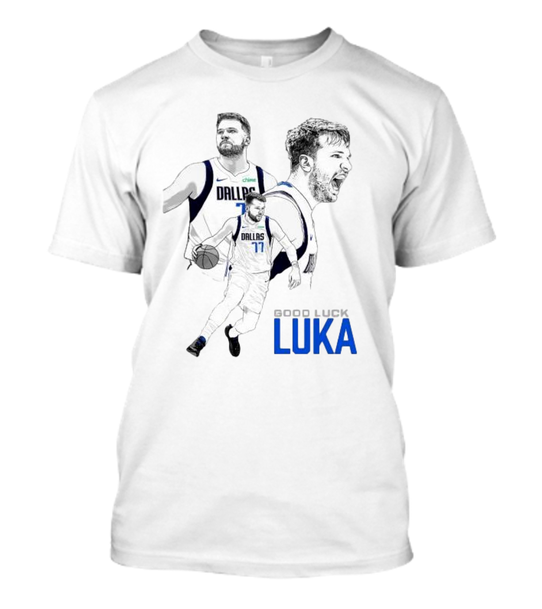 Good Luck Luka Dallas Mavericks Number 77 T-Shirt
