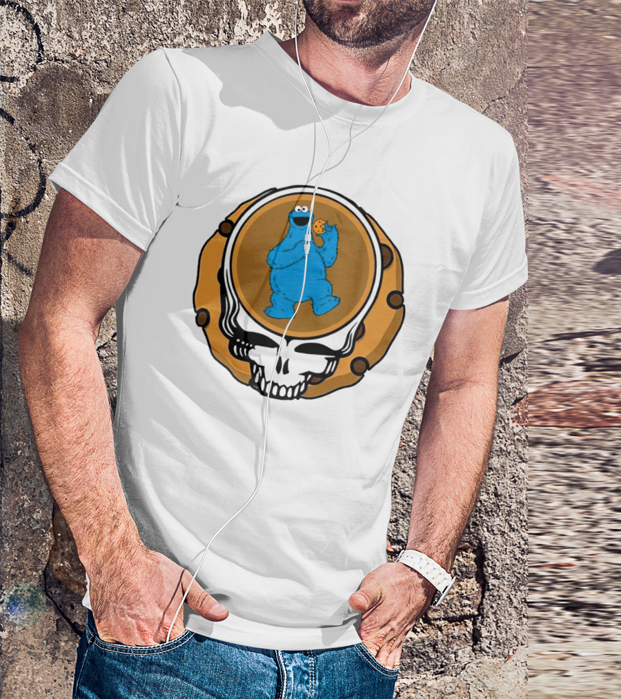 Grateful Dead Cookie Monster Steal Your Face Parody T-Shirt