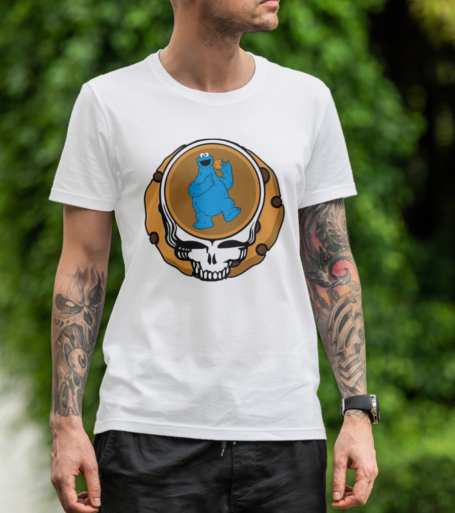 Grateful Dead Cookie Monster Steal Your Face Parody T-Shirt