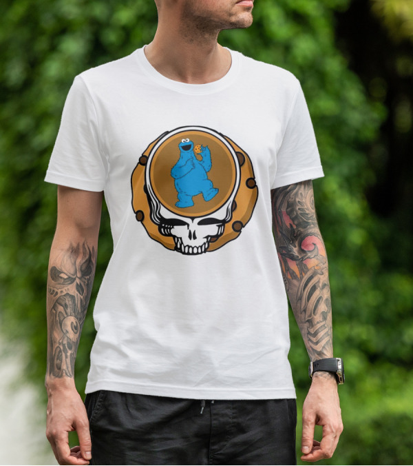 Grateful Dead Cookie Monster Steal Your Face Parody T-Shirt