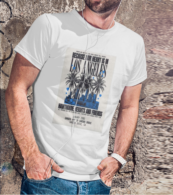 Garden Amp Concert Hawthorne Heights And Friends January 23 Garden Grove CA T-Shirt