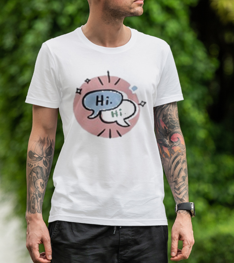 Heartstopper Hi Hi Love Story Conversation Bubbles T-Shirt