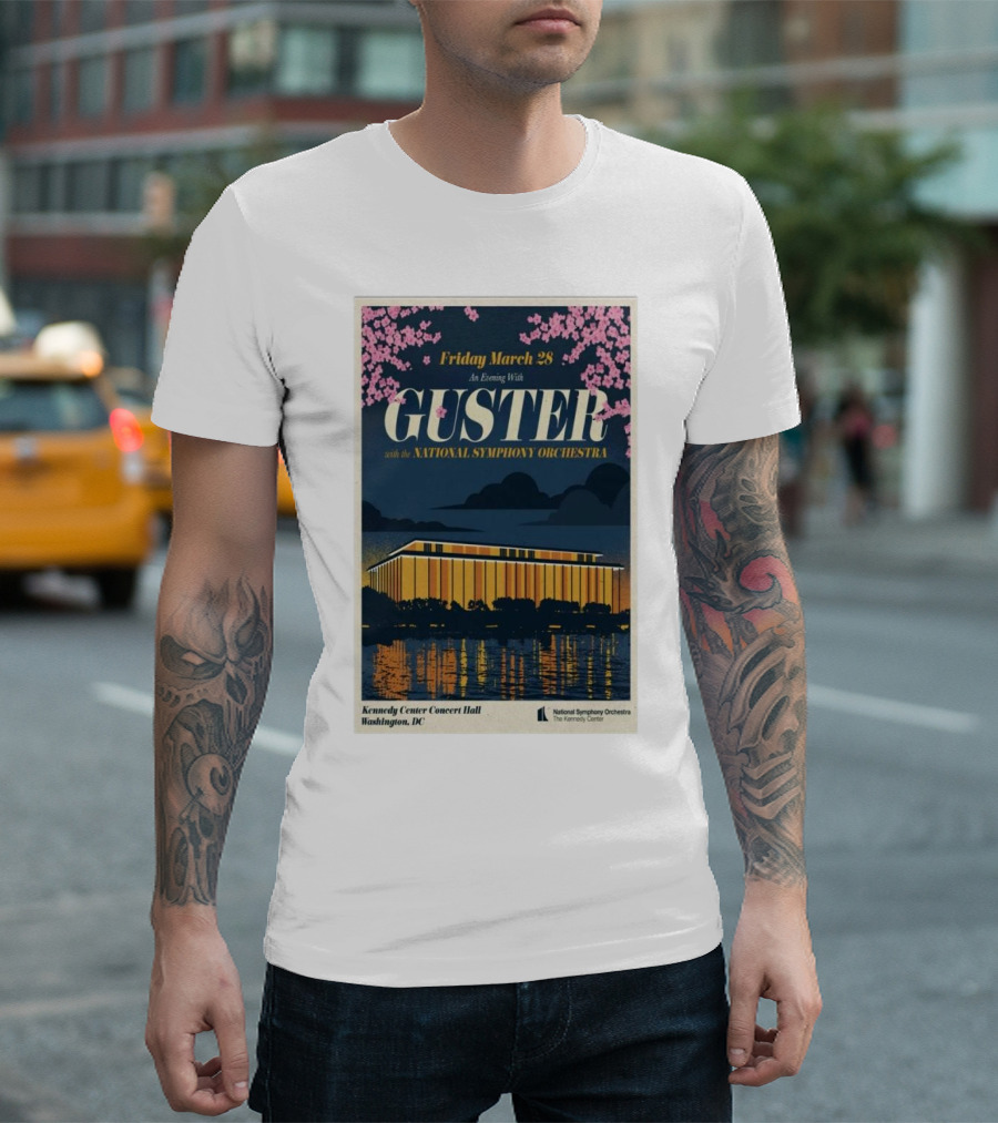 Friday March 28 An Evening with Guster National Symphony Orchestra Kennedy Center Washington DC T-Shirt