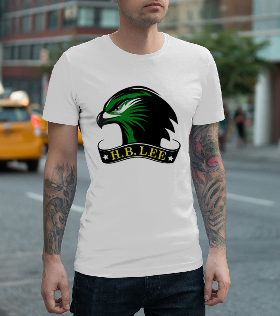 H.B. Lee Green Eagle Emblem T-Shirt