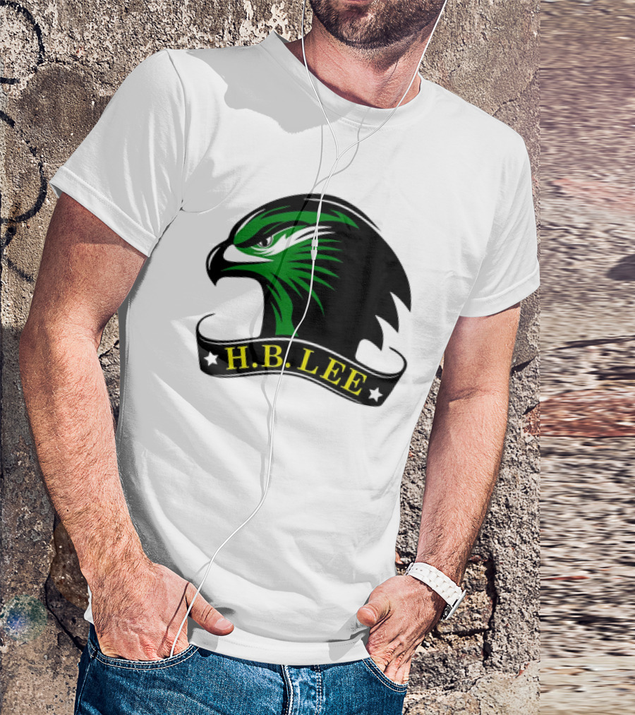 H.B. Lee Green Eagle Emblem T-Shirt
