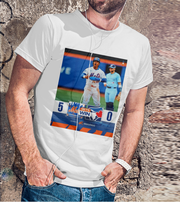 New York Mets Win 5-0 Toronto Blue Jays April 4 2025 T-Shirt