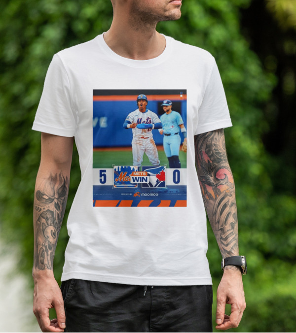 New York Mets Win 5-0 Toronto Blue Jays April 4 2025 T-Shirt