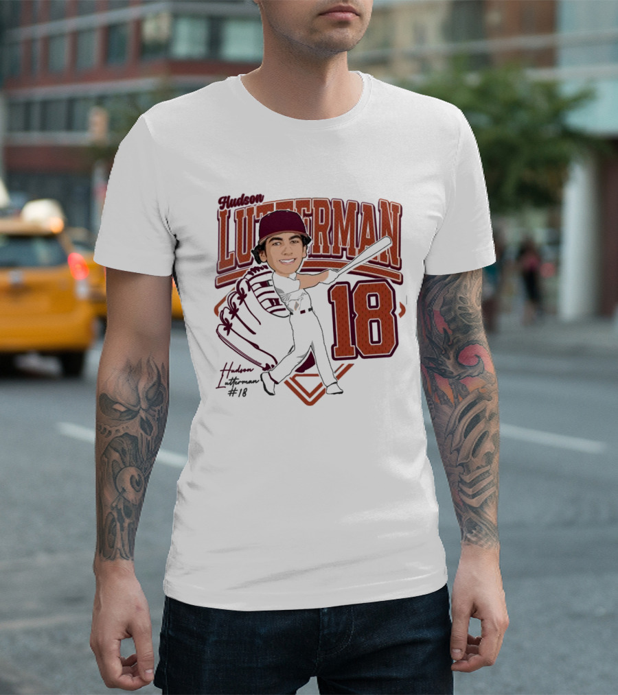 Hudson Lutterman 18 Baseball Player 2025 T-Shirt