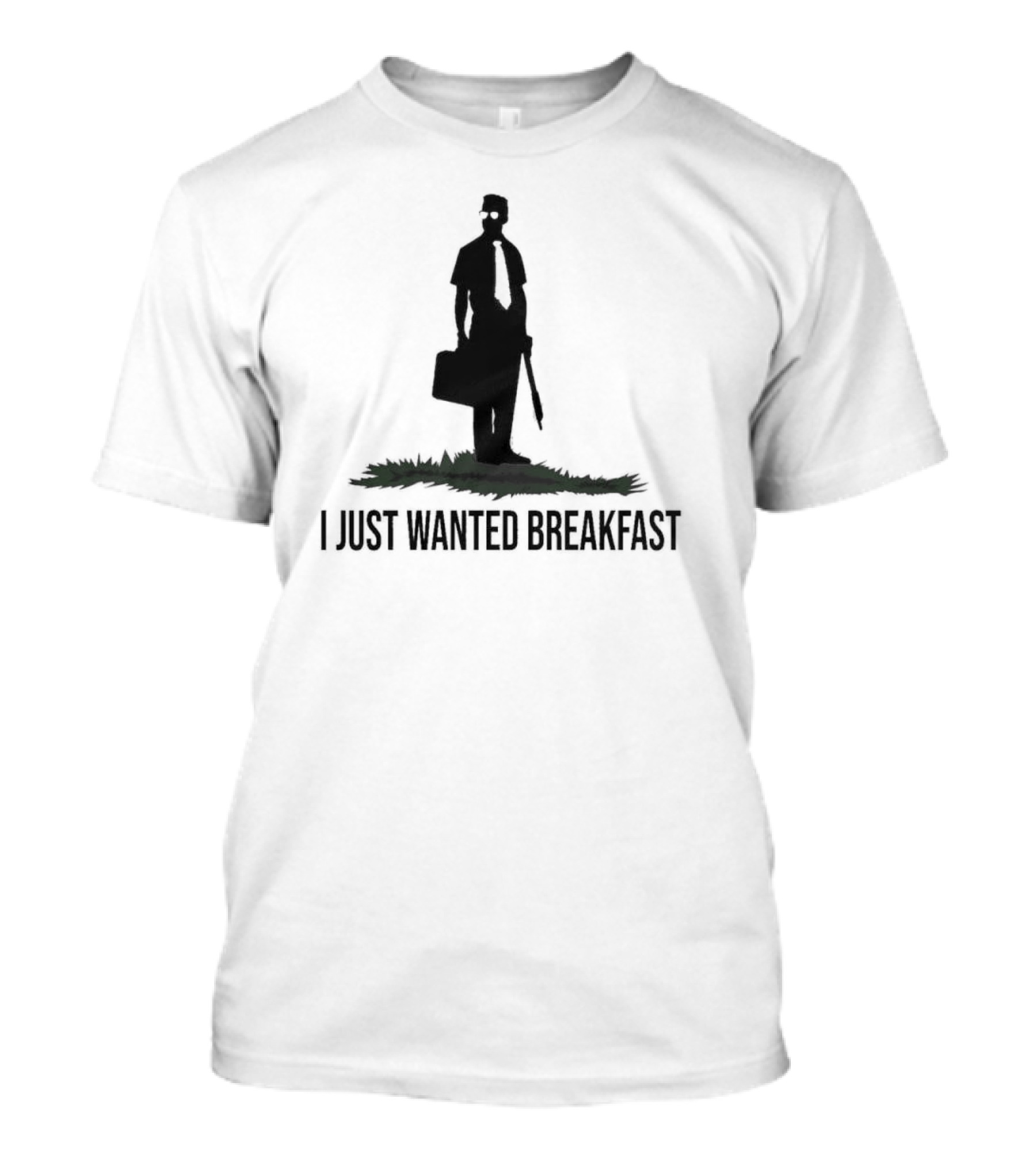 I Just Wanted Breakfast Man With Baseball Bat And Briefcase T-Shirt