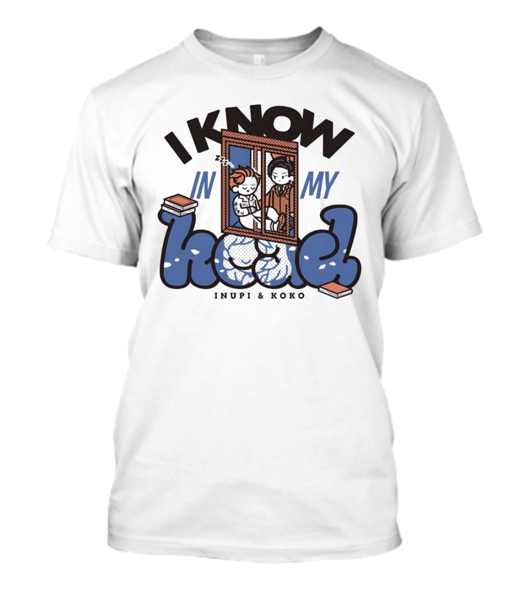 I Know In My Head Inupi And Koko Retro Comic Style T-Shirt
