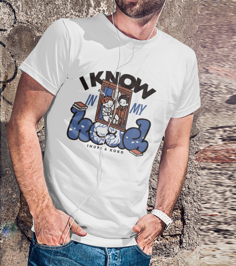 I Know In My Head Inupi And Koko Retro Comic Style T-Shirt