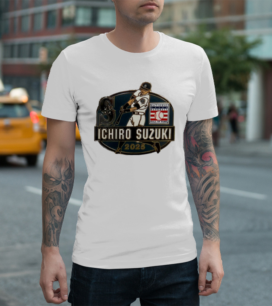 Ichiro Suzuki Seattle Mariners National Baseball Hall of Fame 2025 T-Shirt