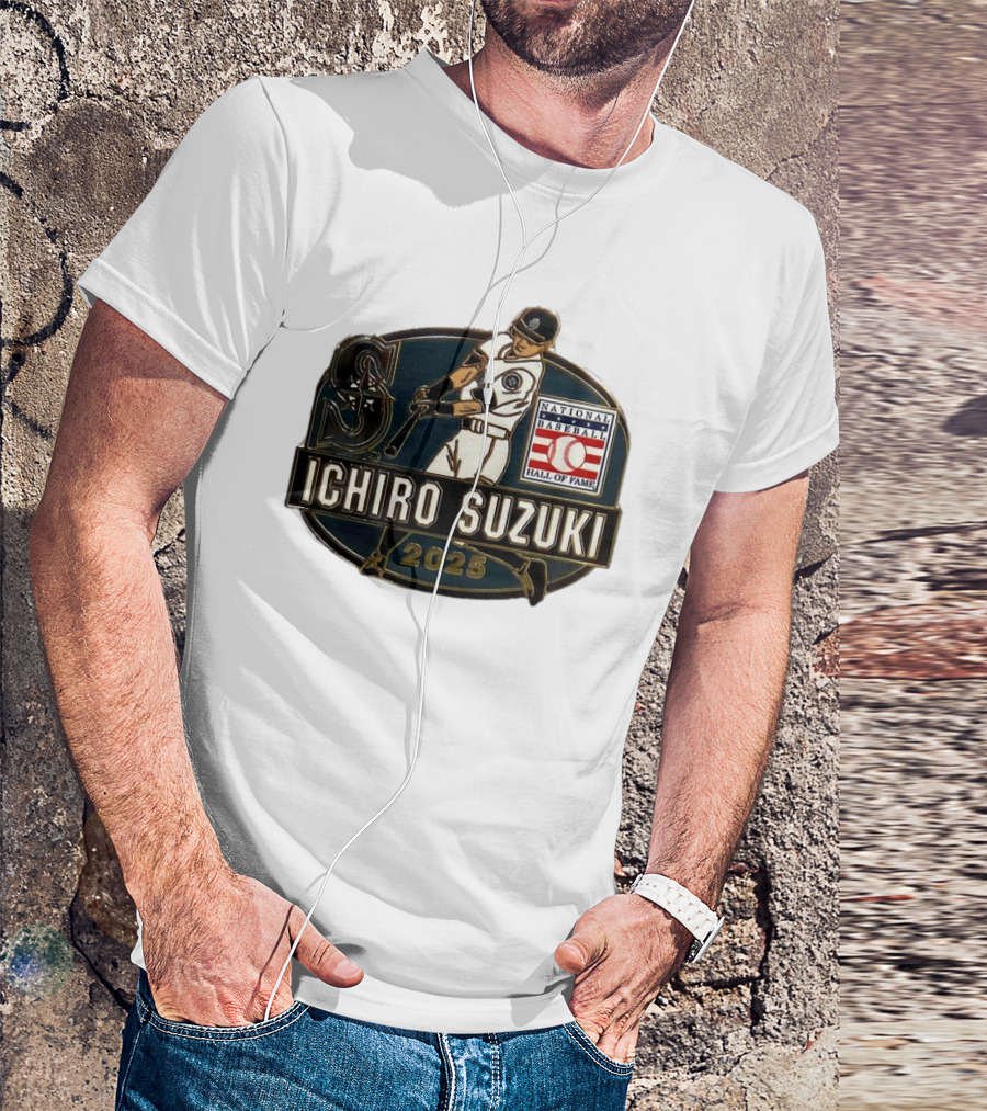 Ichiro Suzuki Seattle Mariners National Baseball Hall Of Fame 2025 T-Shirt