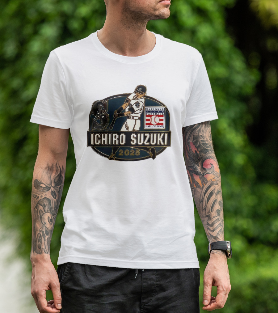 Ichiro Suzuki Seattle Mariners National Baseball Hall Of Fame 2025 T-Shirt