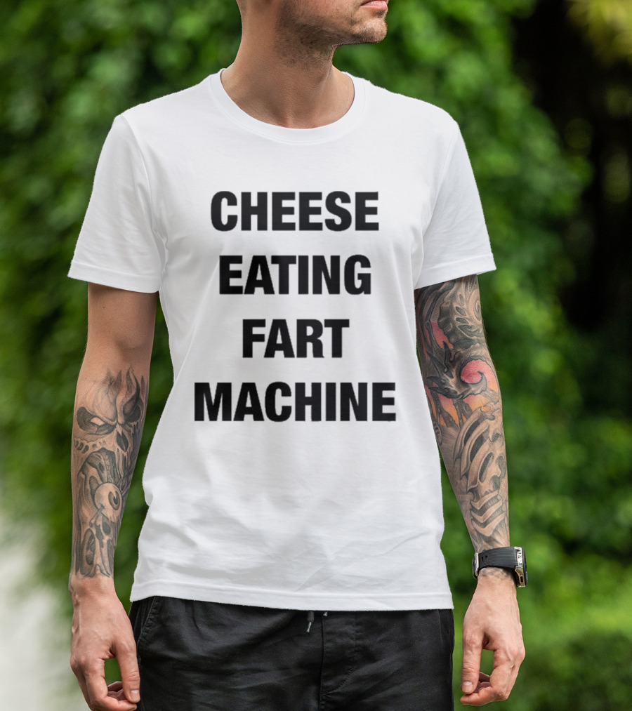 Illegal Cheese Eating Fart Machine Humor T-Shirt