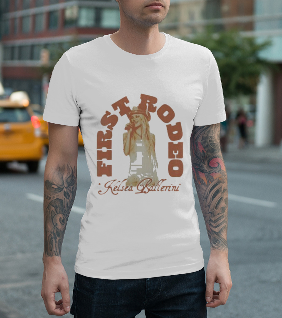 Kelsea Ballerini First Rodeo Cowgirl Hat Microphone T-Shirt