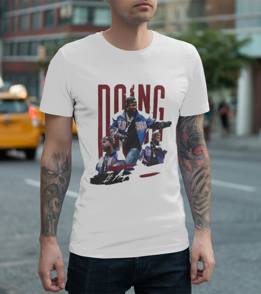 Kendrick Lamar Doing It Anyway Hey Drake Blue Jacket T-Shirt