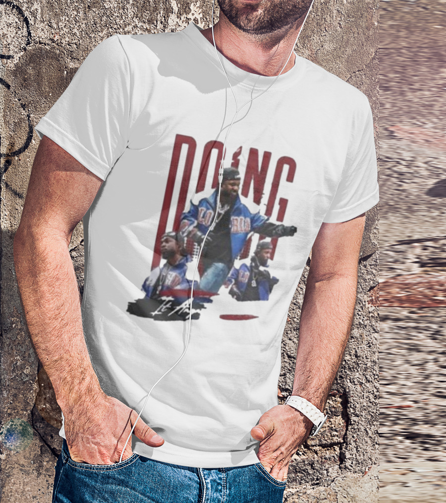 Kendrick Lamar Doing It Anyway Hey Drake Blue Jacket T-Shirt