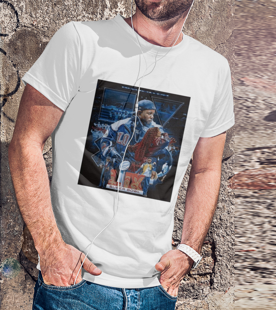 Kendrick Lamar SZA Super Bowl LIX 2025 Performance Collage T-Shirt