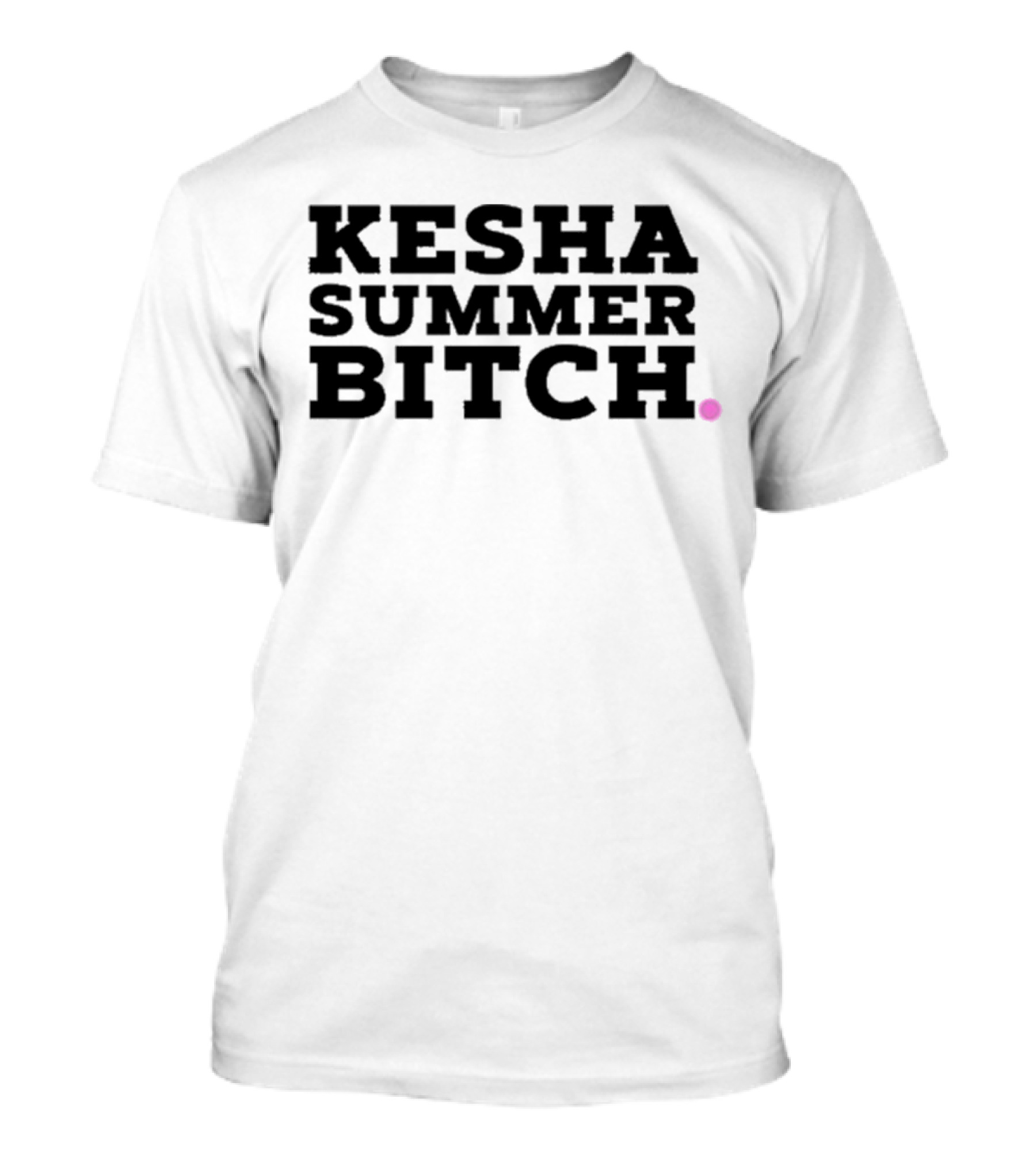 Kesha Records Rainbow Summer Bitch Rainbow Leopard Print Lips T-Shirt