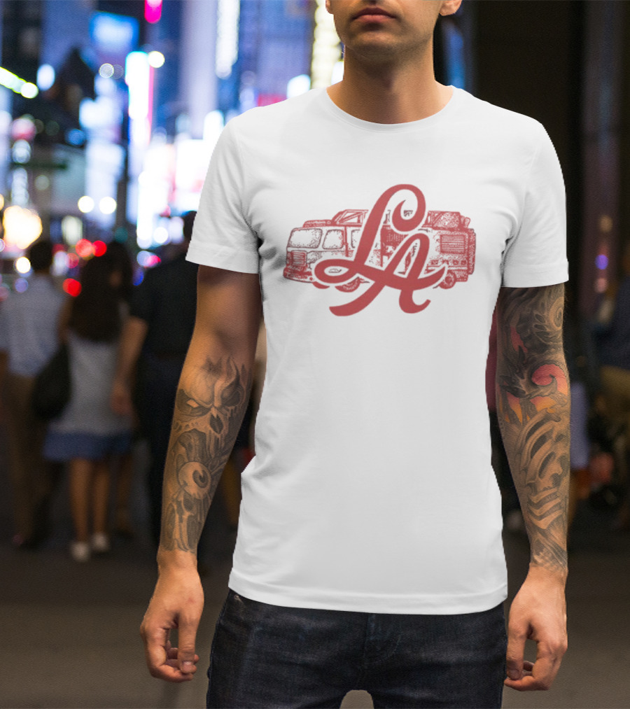 LA Retro Van Road Trip Adventure T-Shirt