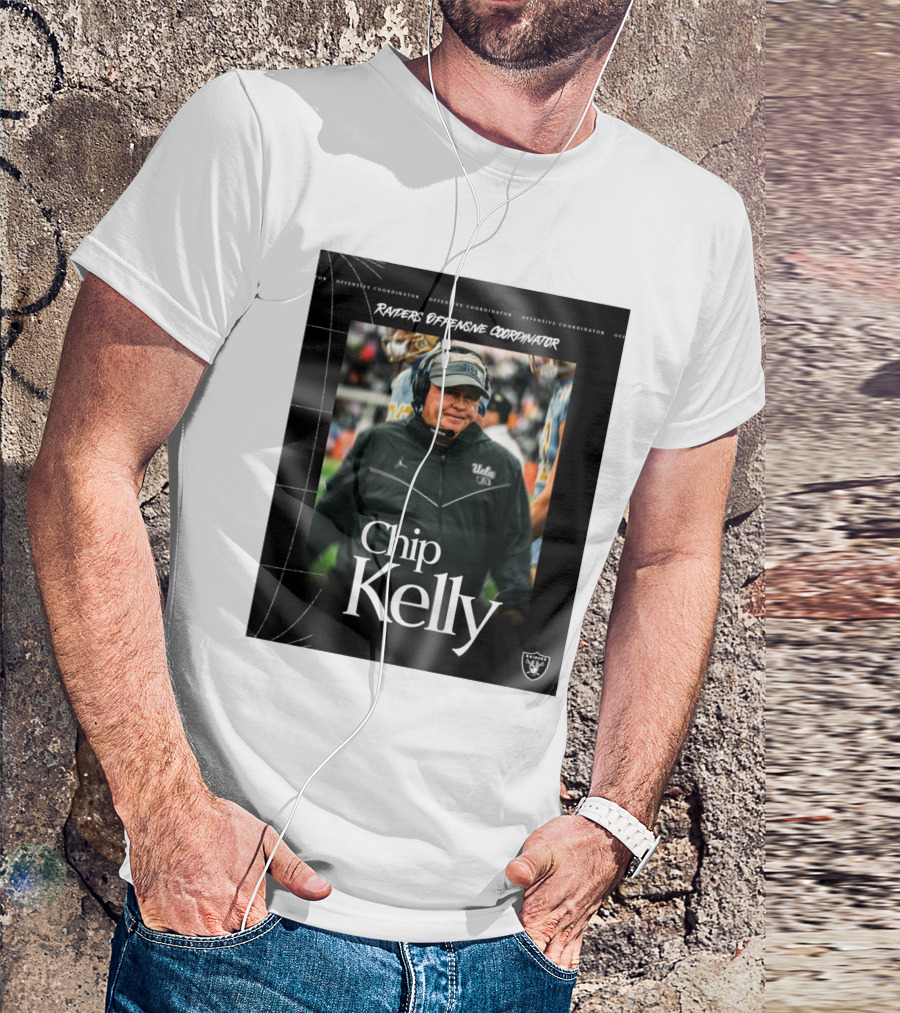 Las Vegas Raiders Offensive Coordinator Chip Kelly Welcome Silver And Black T-Shirt