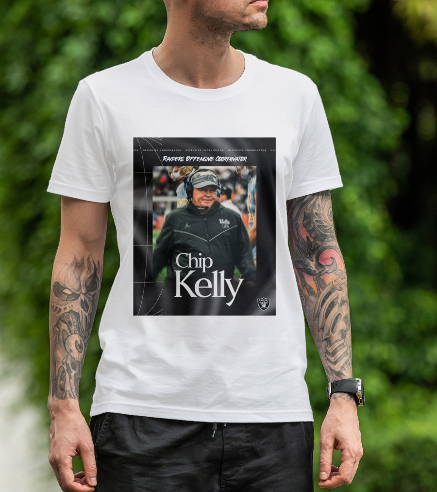 Las Vegas Raiders Offensive Coordinator Chip Kelly Welcome Silver And Black T-Shirt