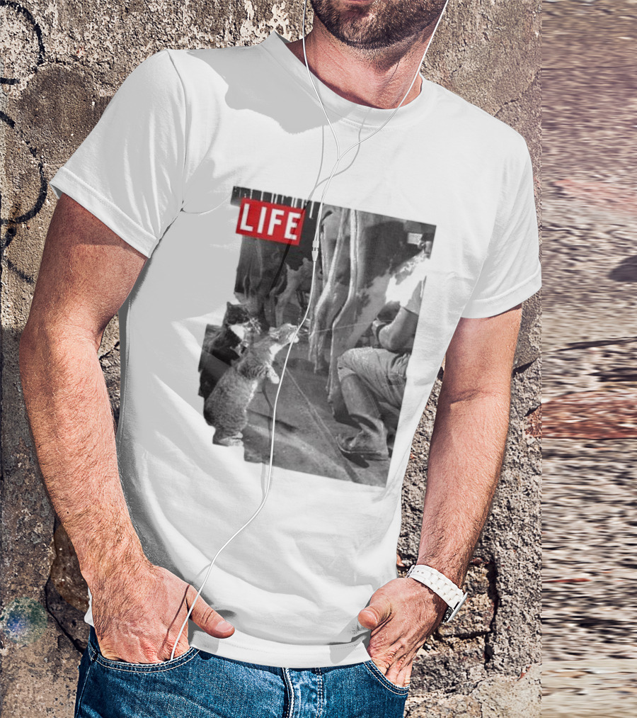 Life Magazine Cats Enjoying Fresh Milk T-Shirt